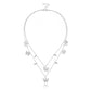 Jewelry Fashion Geometric Butterfly Pendant Necklace Female Simple Copper Bead Pendant Multilayer Necklace