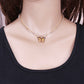 Accessories Personalized Colorful Claw Chain Drill Necklace Simple Drip Oil Symphony Butterfly Pendant Necklace