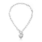 Jewelry chain can be opened peach heart pendant necklace ladies fashion simple temperament heart-shaped necklace