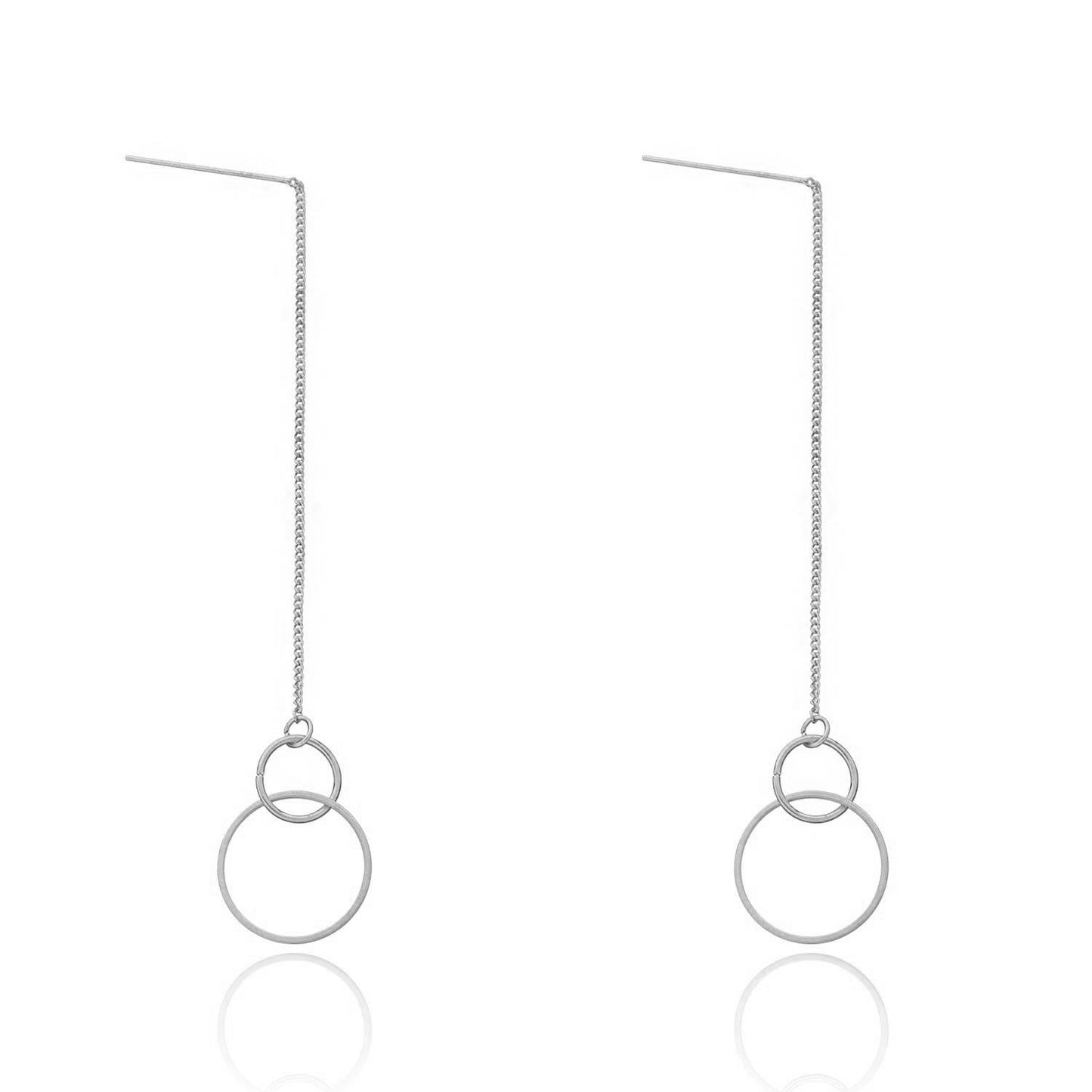 Jewelry creative geometric minimalist ring earrings earrings fashion handmade tassel earrings ear wire