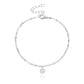 Jewelry Fashion Geometric Disc Pendant Bracelet Female Simple Temperament Metal Handmade Bracelet Jewelry