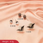 Personality Earrings Halloween Earrings Personality Bat Skull Stud Earrings Fun Funny Set Earrings