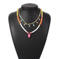 N777 Bohemia Vacation Rice Bead Necklace Female Fashion Ethnic Imitation Pearl Clavicle Chain Alloy Pendant