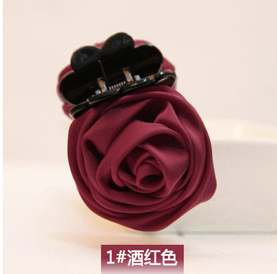 Rose flower hair clip fabric clip jewelry hair accessories female 2 yuan stall