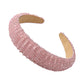 F2355 fashion handmade beaded headband female exaggerated luxury thick sponge wide-brimmed headband