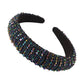 F2355 fashion handmade beaded headband female exaggerated luxury thick sponge wide-brimmed headband