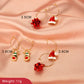 Christmas jewelry creative Christmas tree earrings simple snowman bell earrings female festive holiday accessories