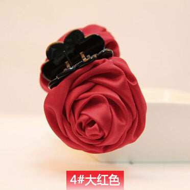 Rose flower hair clip fabric clip jewelry hair accessories female 2 yuan stall