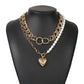 Multi-layer chain element clavicle chain versatile creative fashion necklace retro cold personality necklace