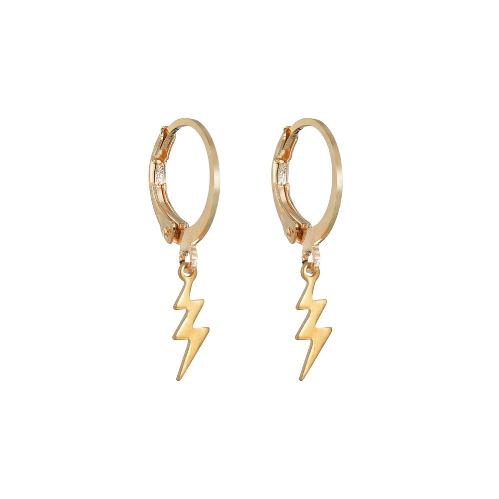 Accessories Fashion Punk Lightning Earrings Earrings Personality Men's and Women's Jewelry