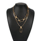 Multi-layer chain element clavicle chain versatile creative fashion necklace retro cold personality necklace