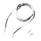 Jewelry Fashion Color Transparent Rice Beads Glasses Holder Women's Face Mask Dual Use Chain