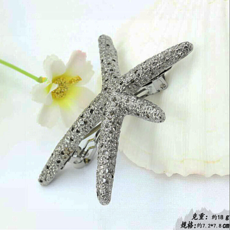 2 yuan jewelry five-pointed star leaf hairpin headdress headband antlers word clip