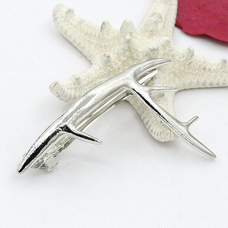 2 yuan jewelry five-pointed star leaf hairpin headdress headband antlers word clip