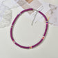 Hot Bohemia Short Necklace Round 6mm Mixed Color Soft Ceramic Necklace Clavicle Chain