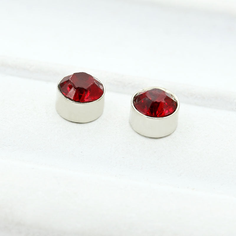 Unisex Zircon Rhinestone Magnet Suction Earrings Flash Diamond No Pierced Earrings 2 Yuan Jewelry