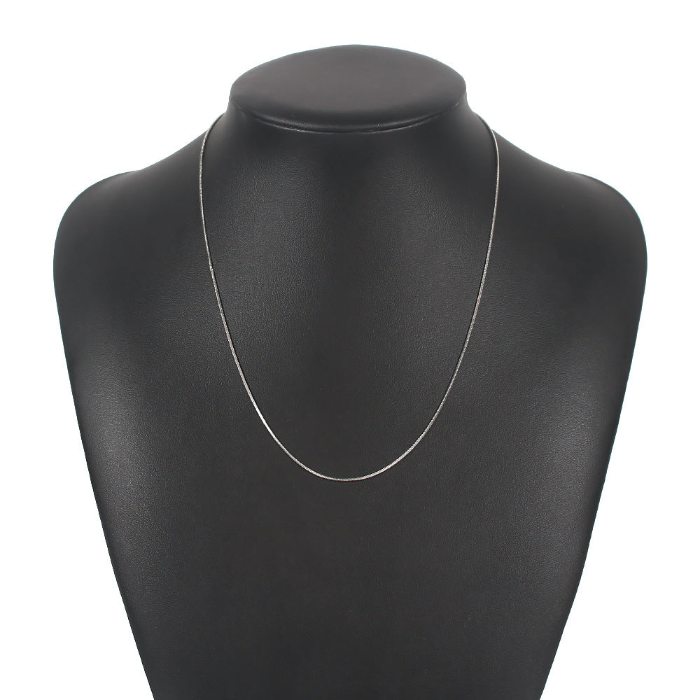 N7735 Necklace Simple No Pendant Thin Snake Bone Chain Necklace Fashion Trendy Jewelry