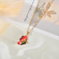 Jewelry fashion personality drip oil painted butterfly necklace ins popular butterfly necklace