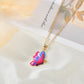 Jewelry fashion personality drip oil painted butterfly necklace ins popular butterfly necklace