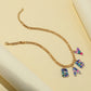 Jewelry fashion colorful letter collarbone necklace ins simple trend color word resin necklace