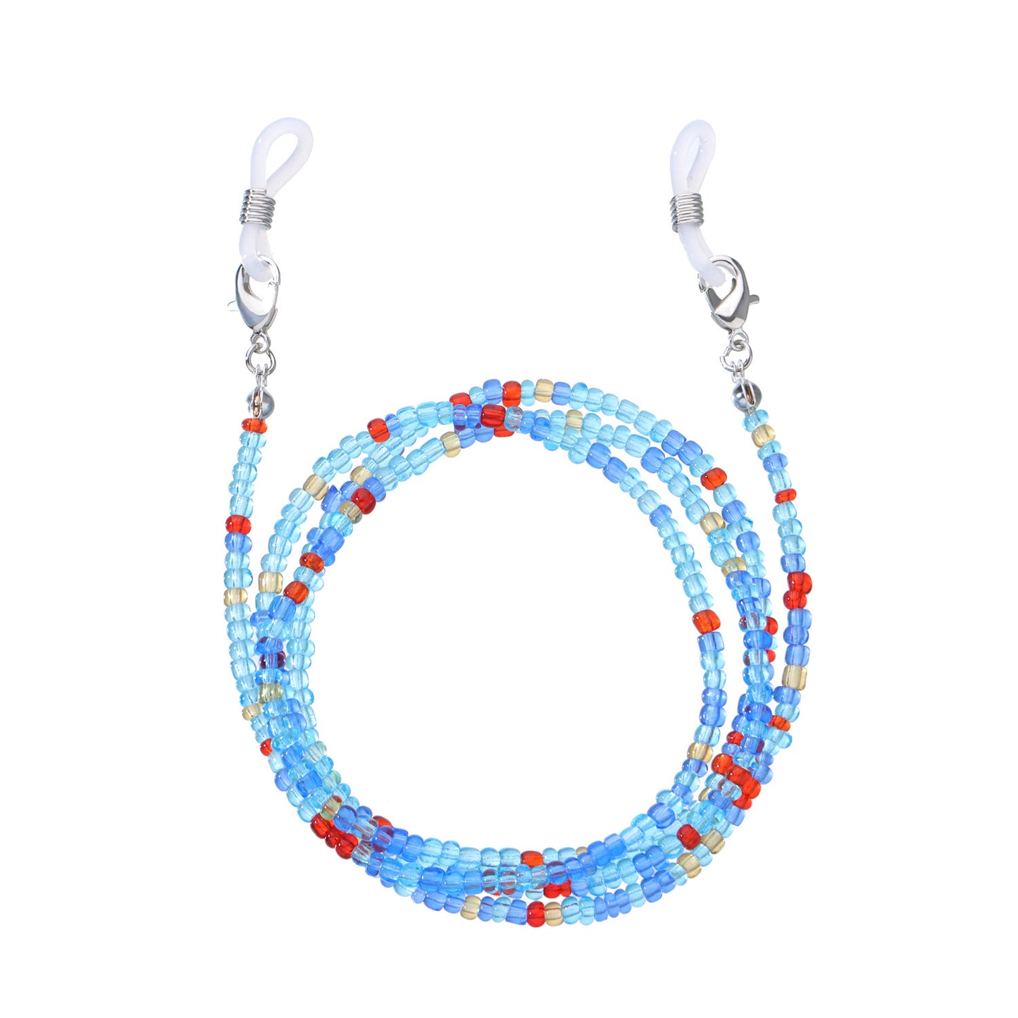 Jewelry Popular Rice Beads Glasses Chain Versatile Personality Mask Accessories 9-Piece Set