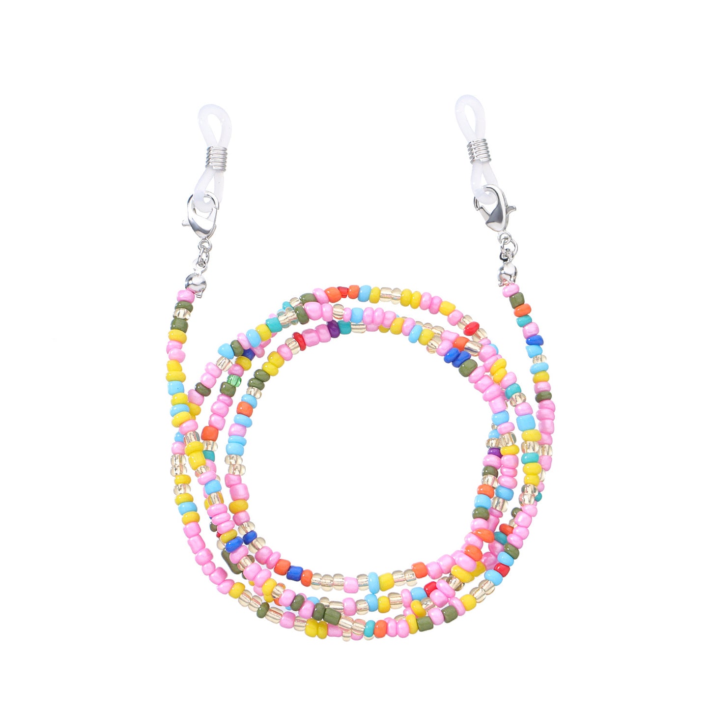 Jewelry Popular Rice Beads Glasses Chain Versatile Personality Mask Accessories 9-Piece Set