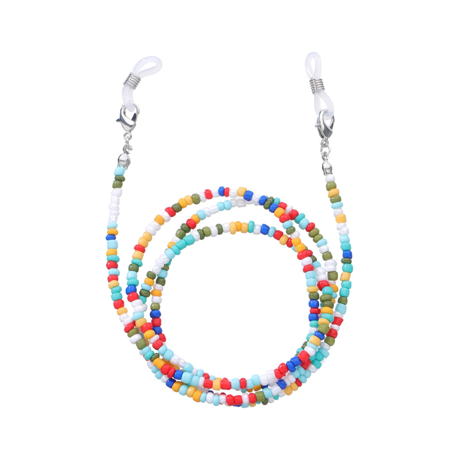 Jewelry Popular Rice Beads Glasses Chain Versatile Personality Mask Accessories 9-Piece Set