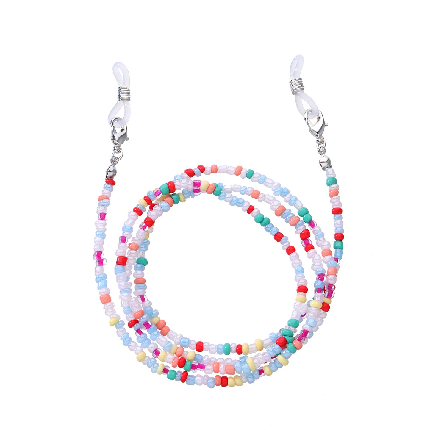 Jewelry Fashion Color Rice Beads Glasses Chain Simple Versatile Accessories 9-Piece Set