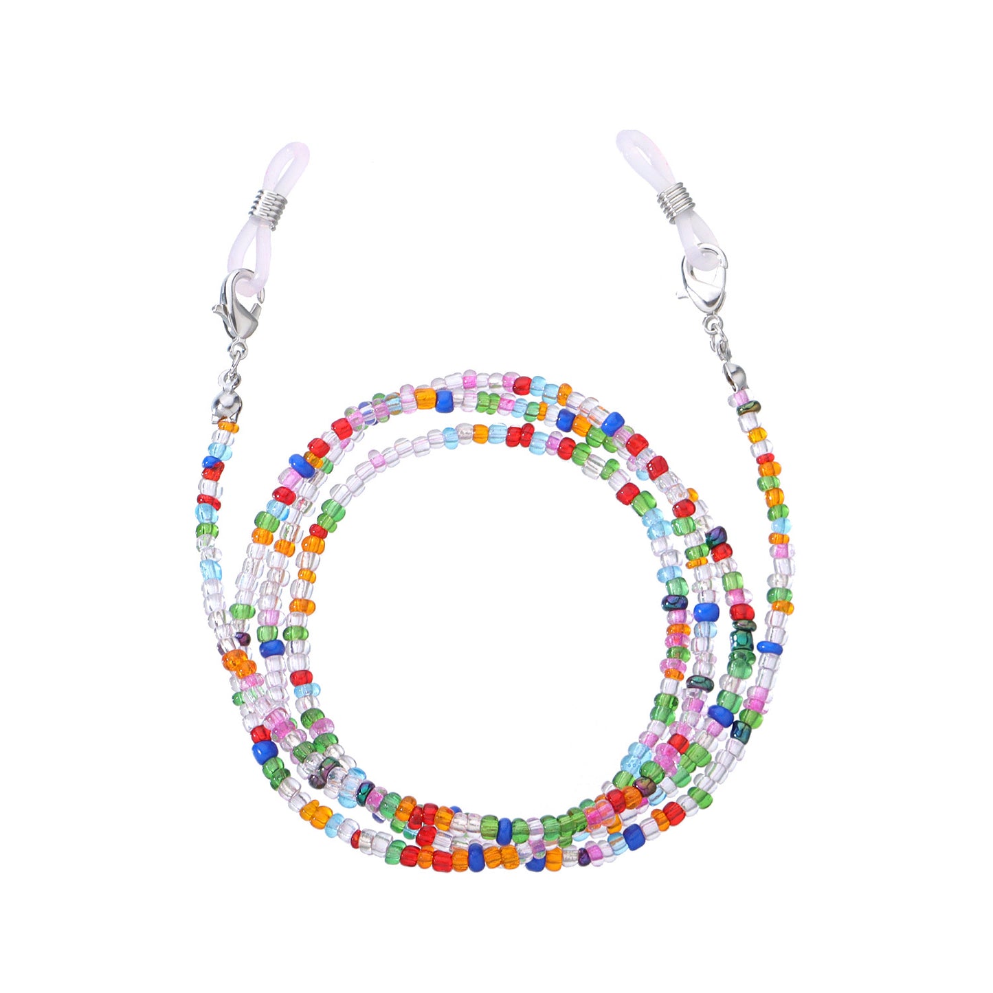 Jewelry Fashion Color Rice Beads Glasses Chain Simple Versatile Accessories 9-Piece Set