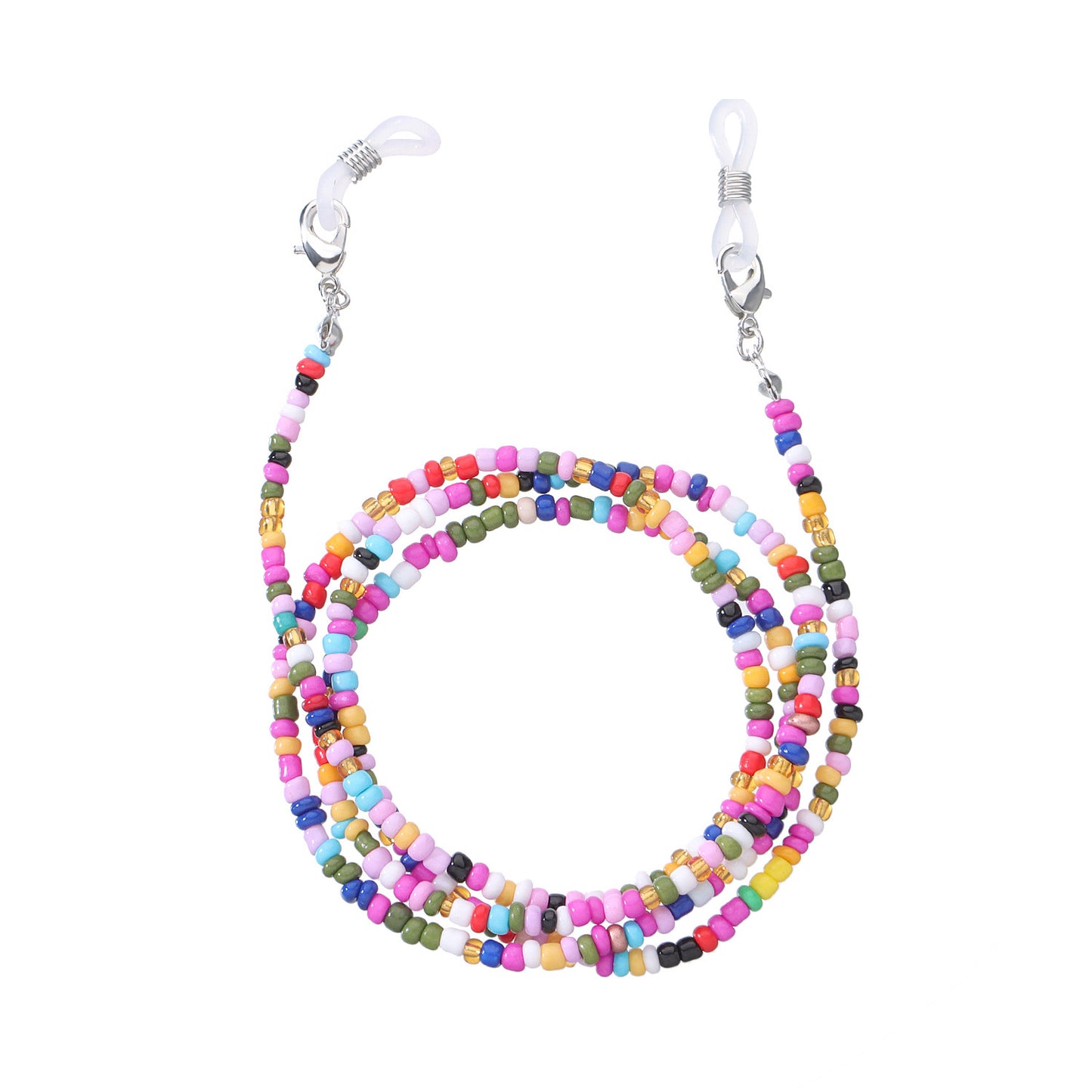 Jewelry Popular Rice Beads Glasses Chain Versatile Personality Mask Accessories 9-Piece Set