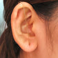 Cold inlaid diamond ear hanging personality simple piercing ear needle female lightning leaf auricle slash earrings