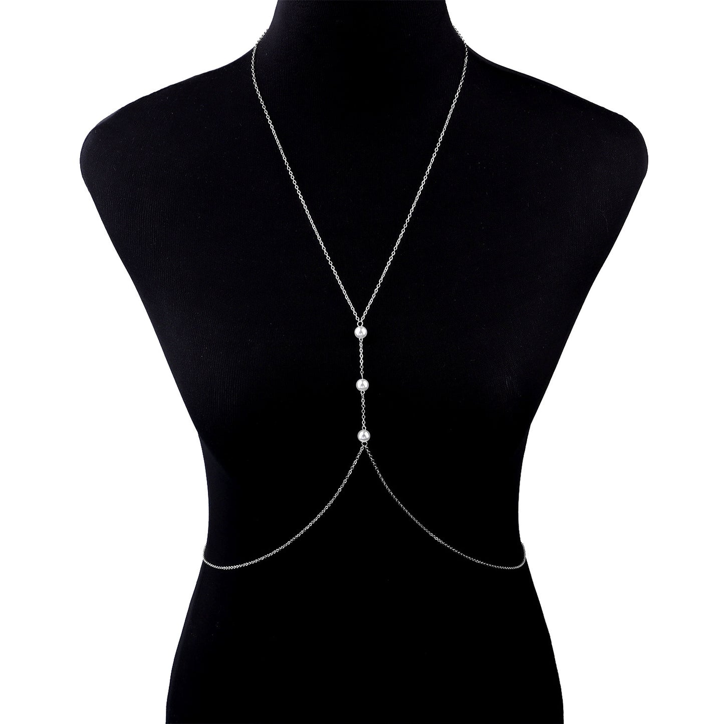 bellybodychain sexy pearl chain women's body chain