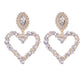 E8893 Exaggerated Love Fashion Earrings Light Luxury Sweet Temperament Catwalk Trendy Street Style Earrings Female
