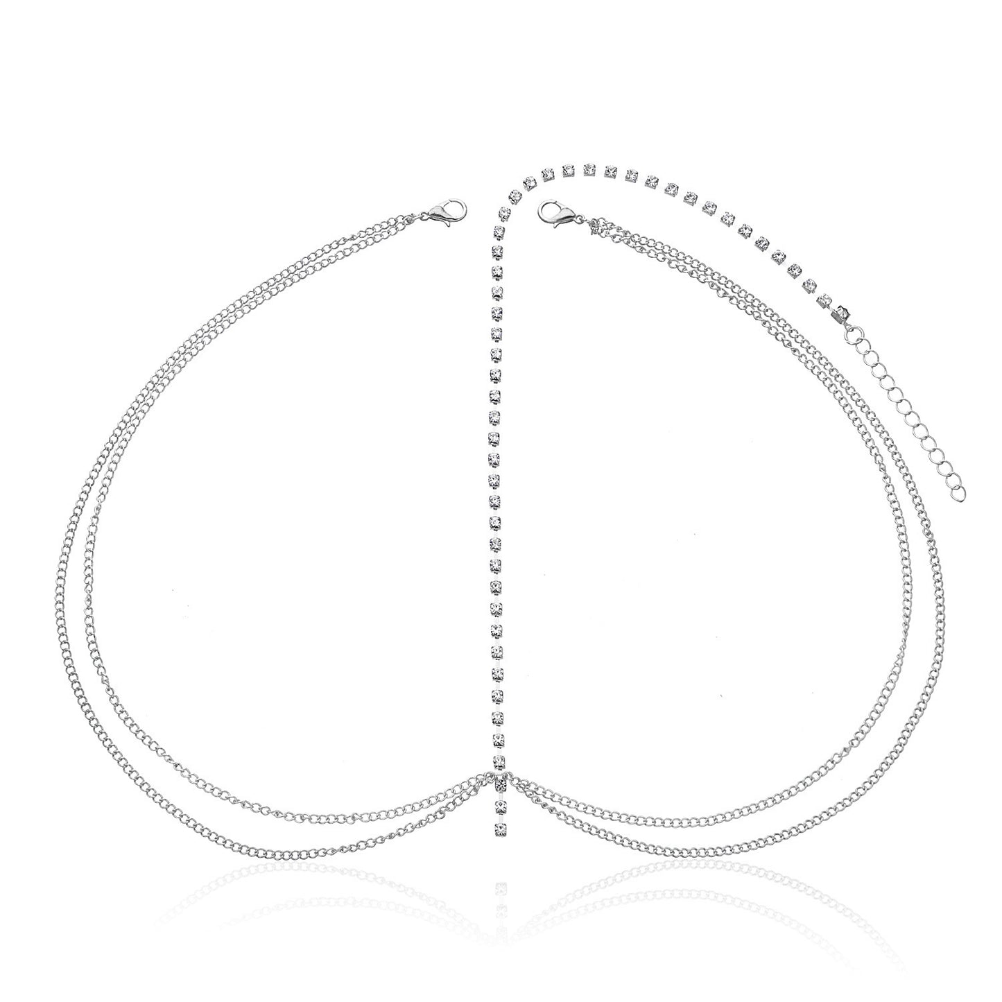 Street Shot Super Shiny Sequins Wavy Gem Diamond Chain Headwear Hairband Hair Accessories