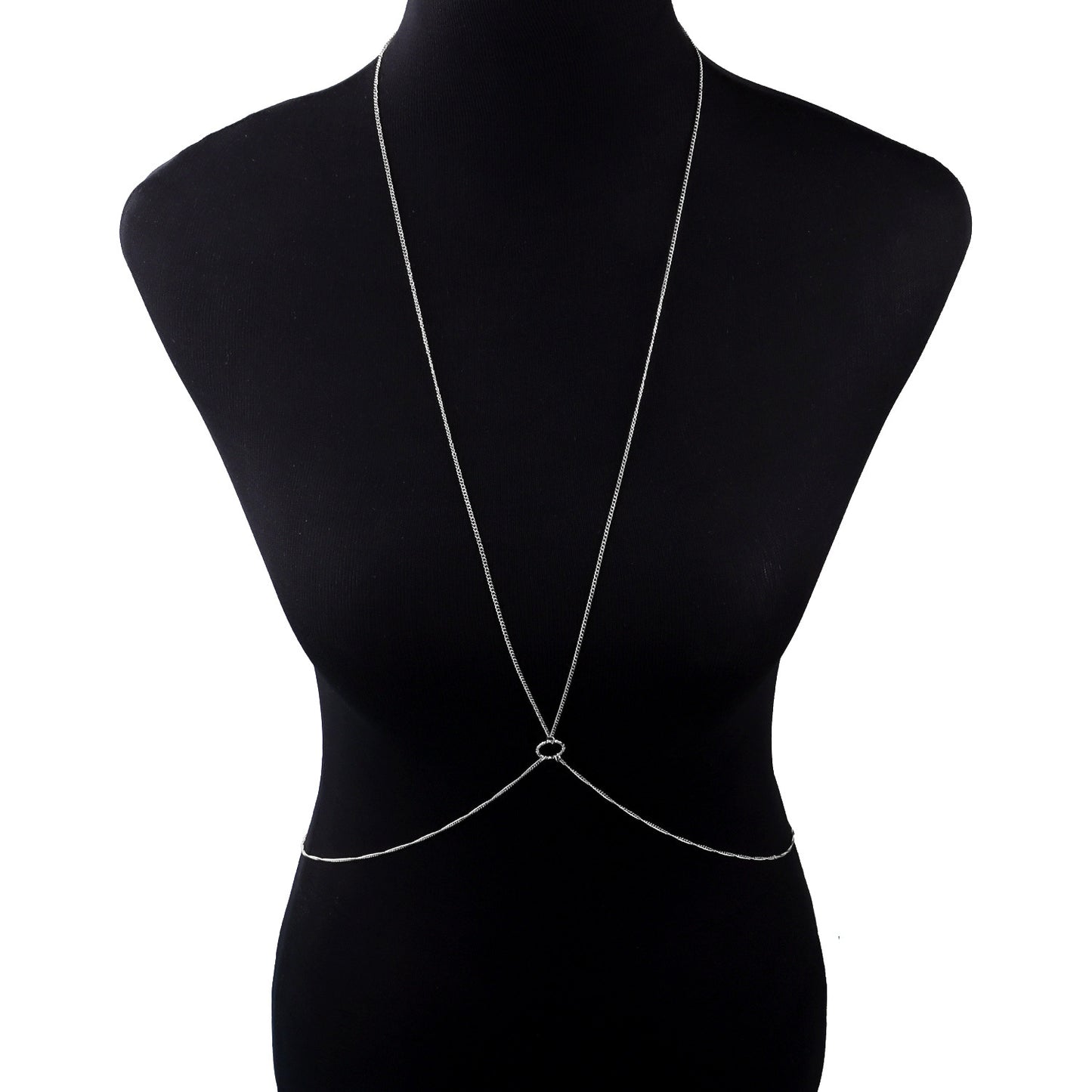 Summer Hot Style Sexy Fashion Exaggerated Big Circle Simple Body Chain Necklace