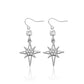 Jewelry fashion geometric octagonal diamond earrings female personality exaggerated star ear hook