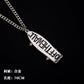 All-match chain titanium steel ring necklace pendant men's personality trendy hip-hop pendant couple accessories female