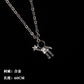 All-match chain titanium steel ring necklace pendant men's personality trendy hip-hop pendant couple accessories female