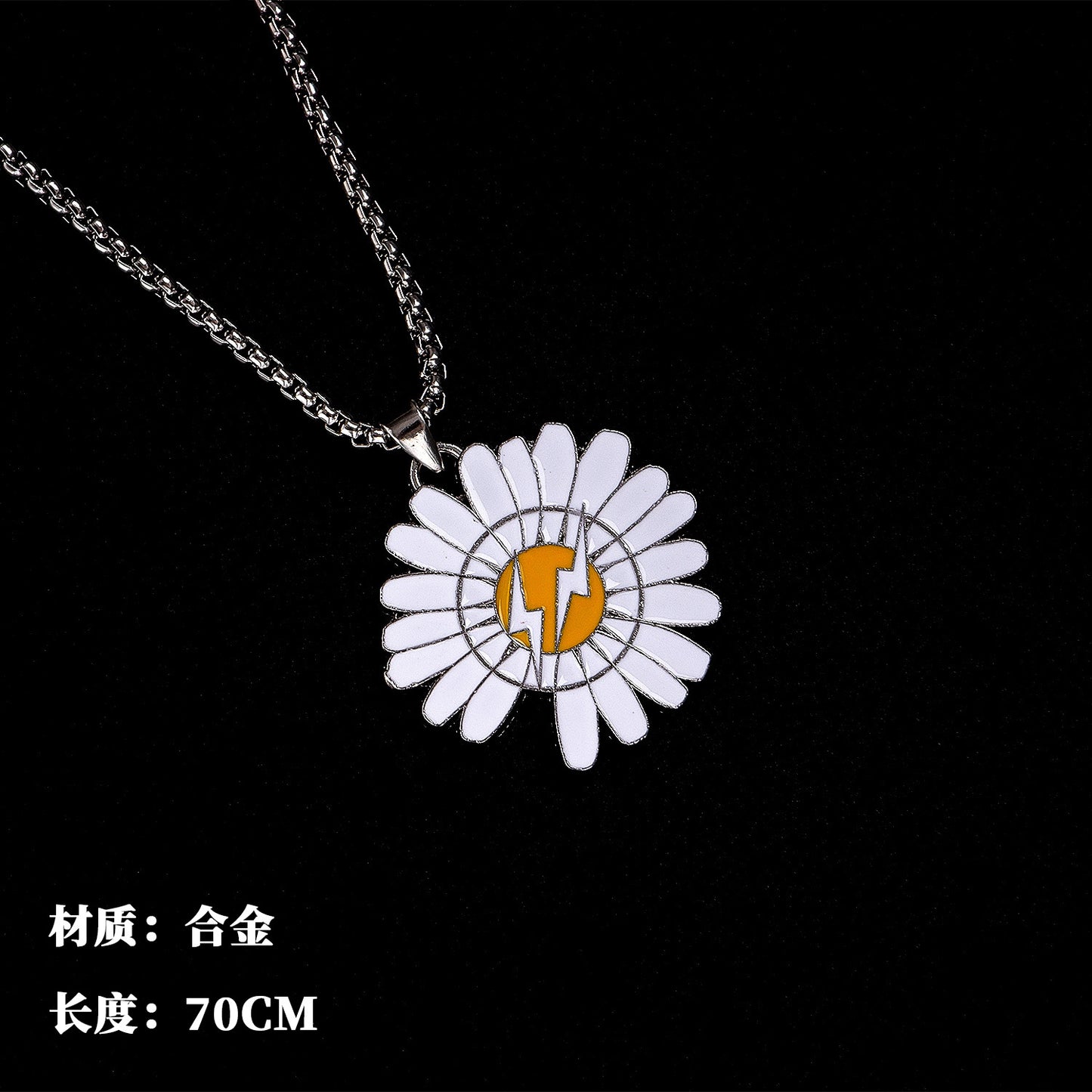 All-match chain titanium steel ring necklace pendant men's personality trendy hip-hop pendant couple accessories female