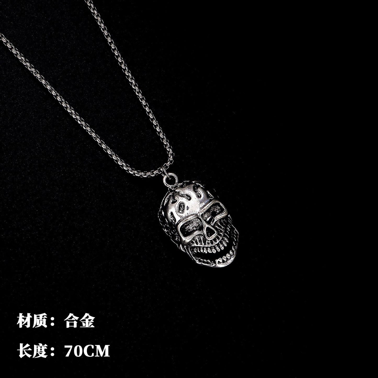 All-match chain titanium steel ring necklace pendant men's personality trendy hip-hop pendant couple accessories female