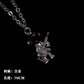 All-match chain titanium steel ring necklace pendant men's personality trendy hip-hop pendant couple accessories female