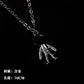 All-match chain titanium steel ring necklace pendant men's personality trendy hip-hop pendant couple accessories female