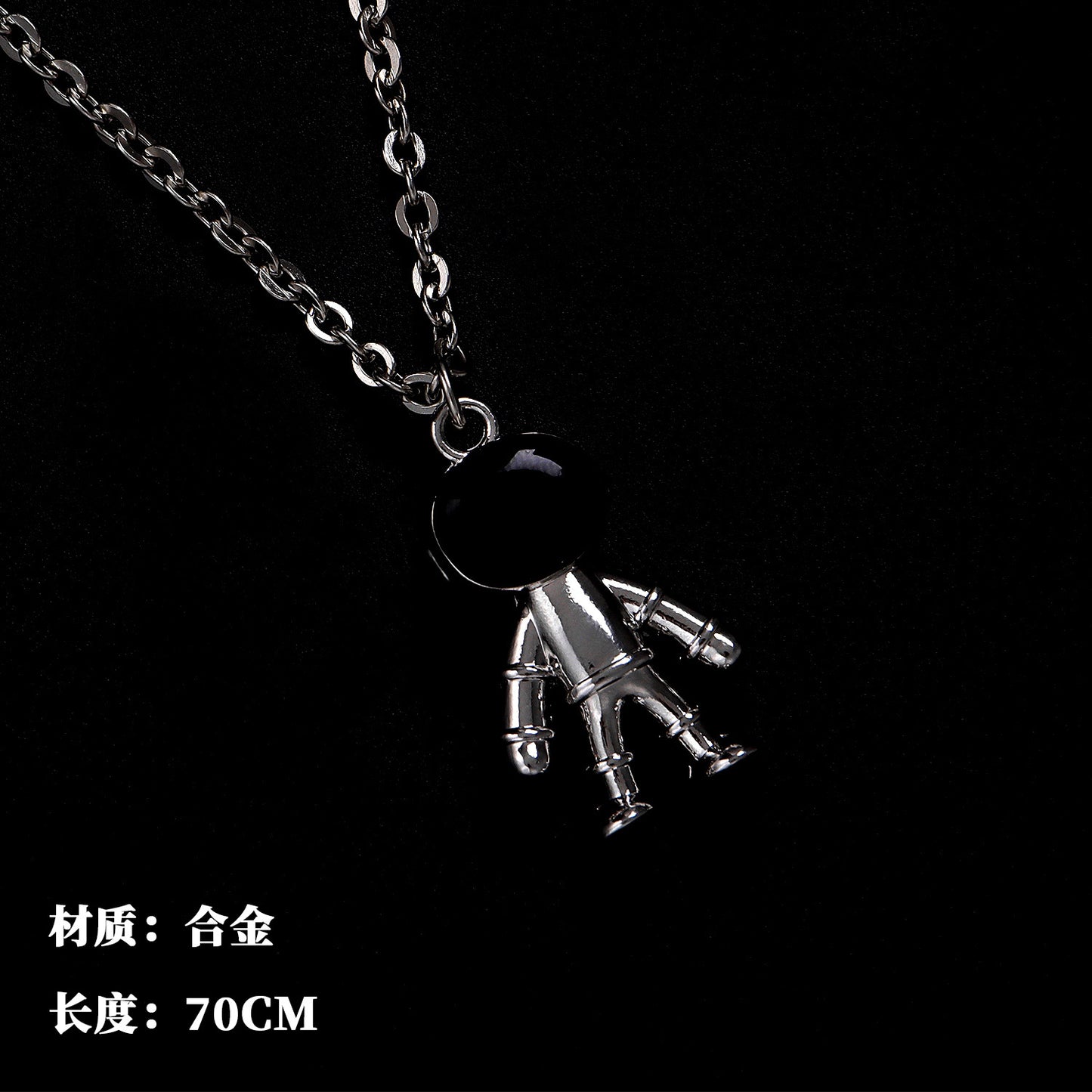 All-match chain titanium steel ring necklace pendant men's personality trendy hip-hop pendant couple accessories female