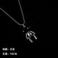 All-match chain titanium steel ring necklace pendant men's personality trendy hip-hop pendant couple accessories female