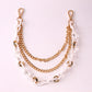 Jewelry cross chain fluorescent color punk waist chain acrylic metal multi-layer body chain hanging chain women