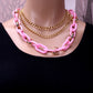 Sweater ChainMultilayer Acrylic Jewelry NecklaceHip Hop Trendy Pants Chain