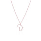 Jewelry Hollow Africa Map Pendant Necklace Female Personality Versatile Simple Fashion Necklace