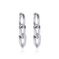 Trendy cold chain earrings simple and versatile earrings without pierced earrings personality retro metal earrings ear clips