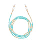 Jewelry multi-functional color rice bead glasses holder ladies face mask dual-use chain