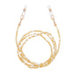 Jewelry multi-functional color rice bead glasses holder ladies face mask dual-use chain